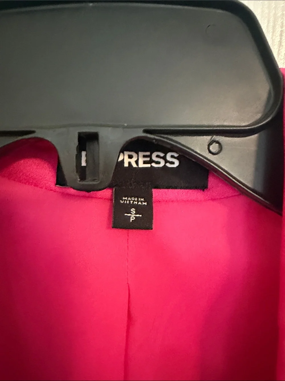 Express Women's Bright Fuchsia Open Blazer